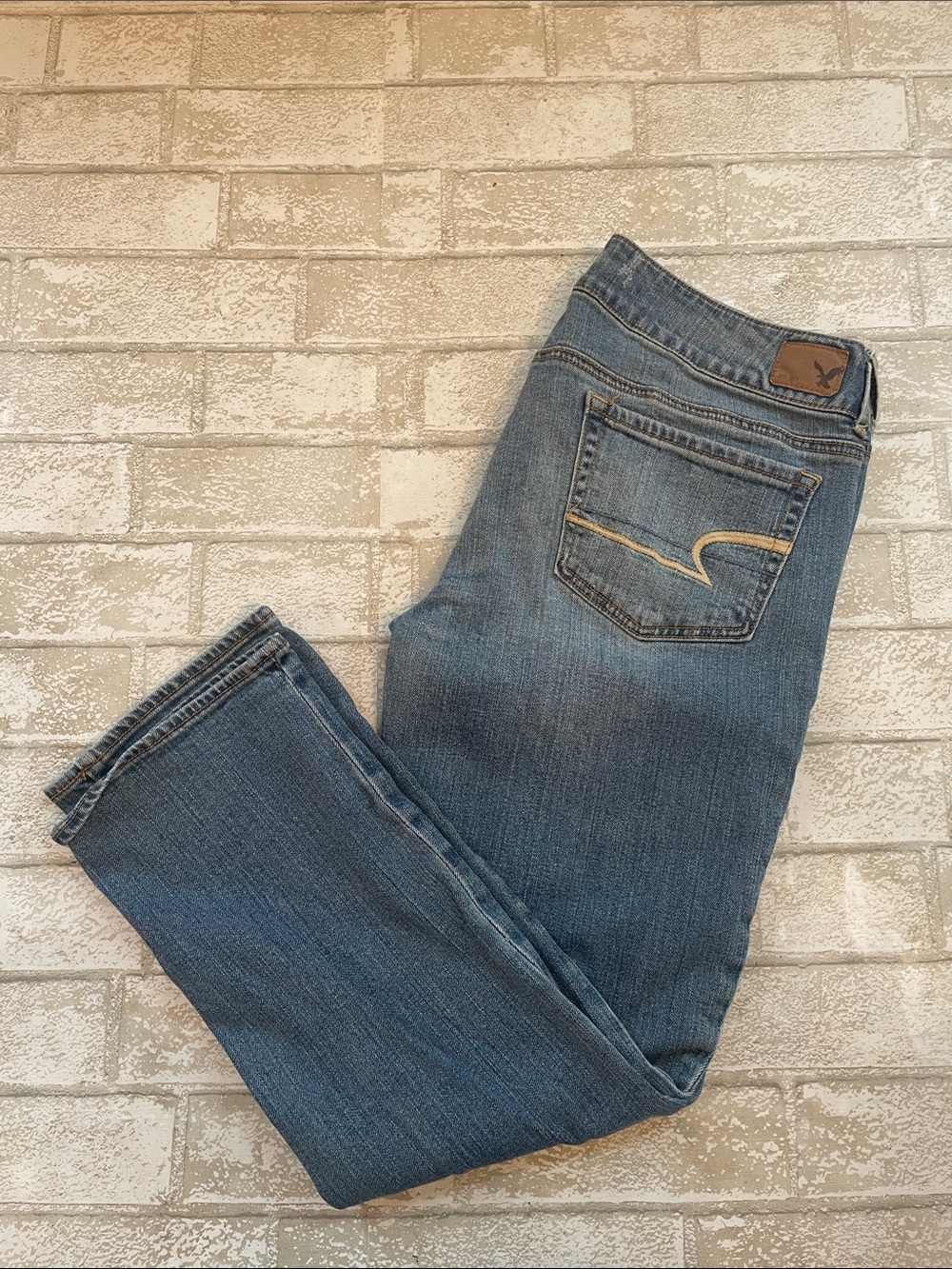 American eagle vintage artist crop stretch jeans size 12